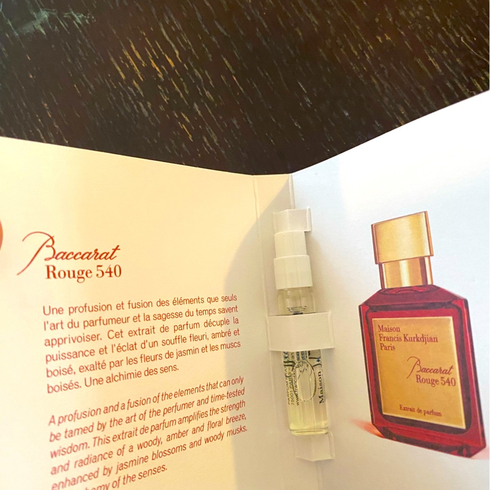 MFK Baccarat Rouge 540 Extrait 2ml Authentic straight from MKF store April 2023.